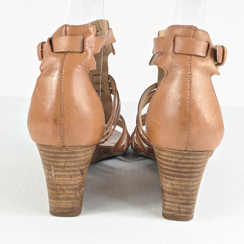 Franco Sarto Keller Wedge Heels Leather Sandals - Picture 7 of 8